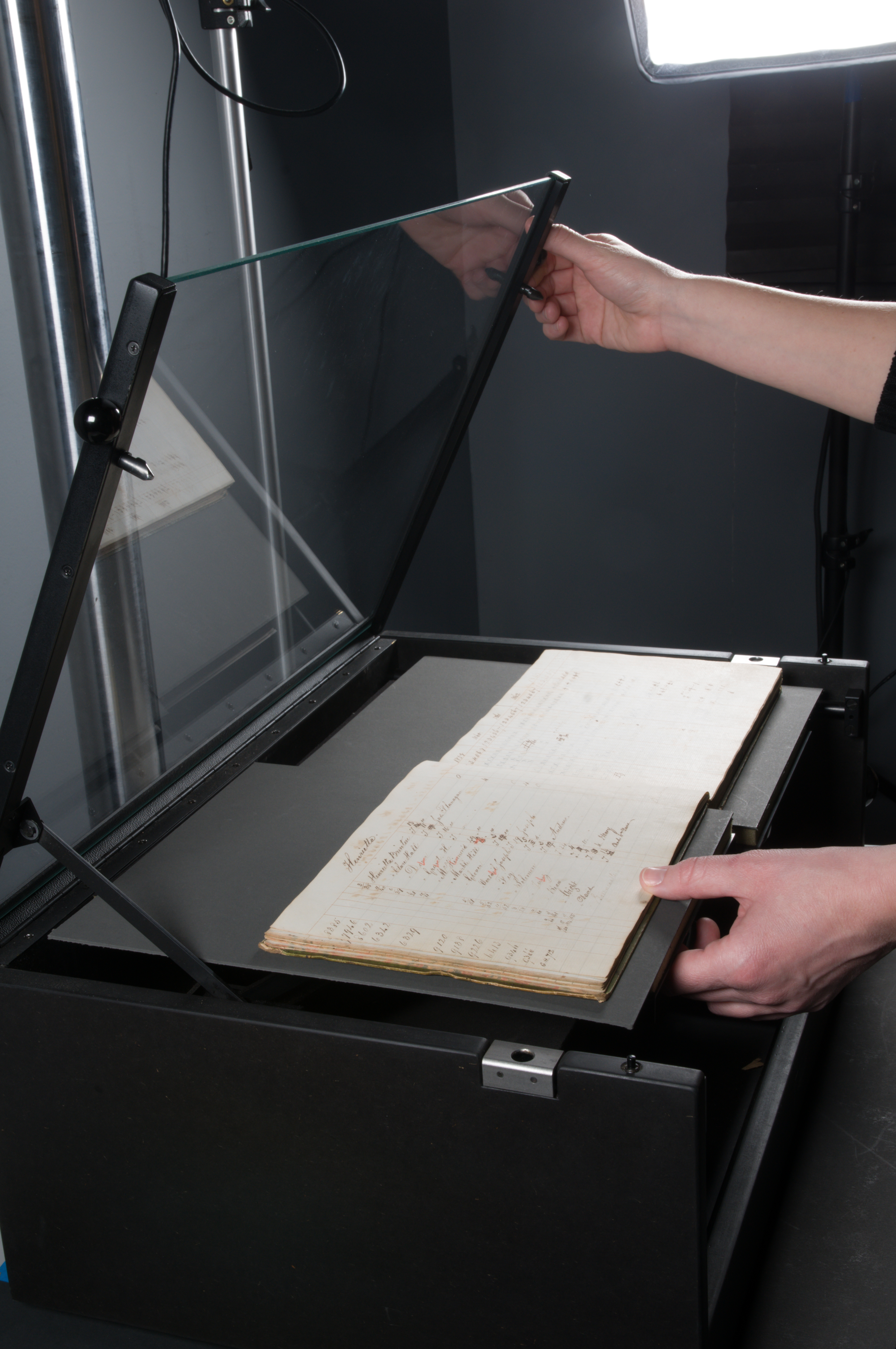 Moravian Archives book on cradle